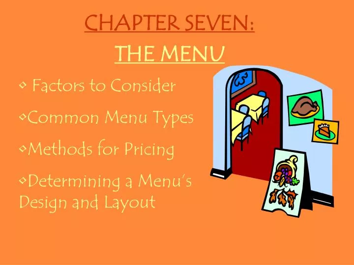 chapter seven the menu