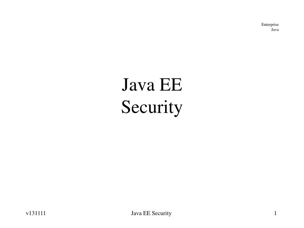 PPT - Java EE Security PowerPoint Presentation, free download - ID:6902122