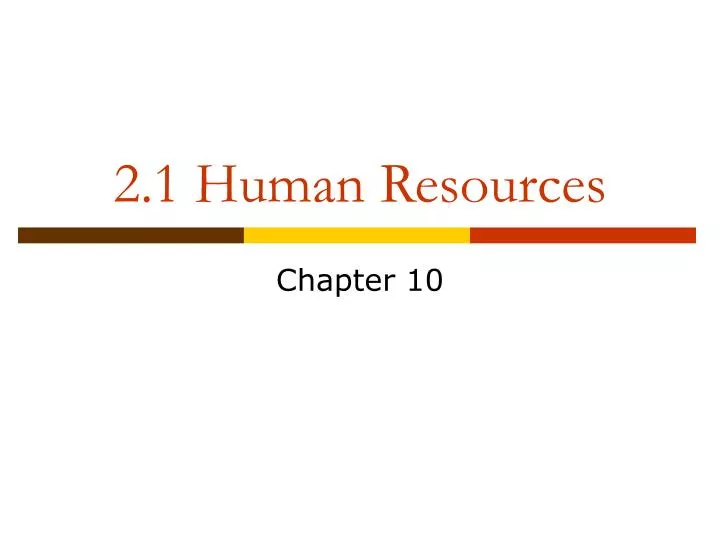 2 1 human resources
