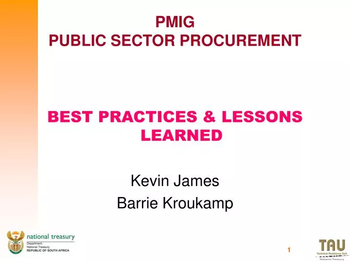 pmig public sector procurement