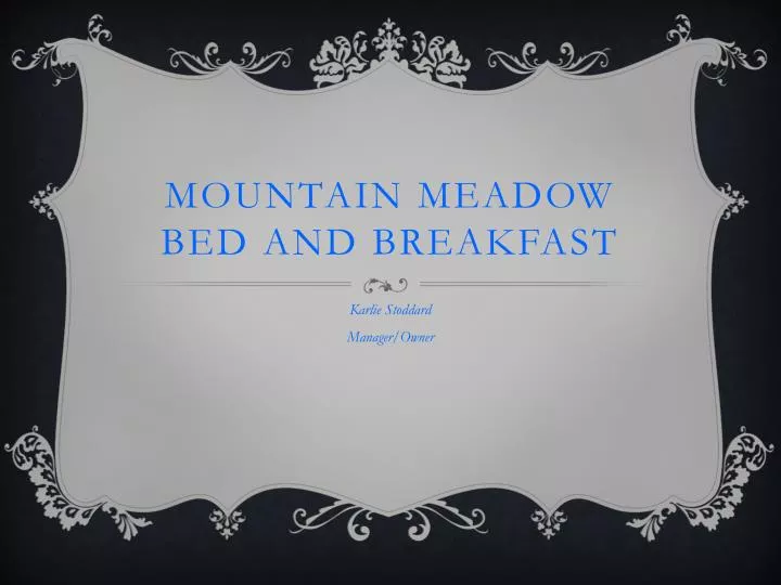 mountain meadow bed and breakfast