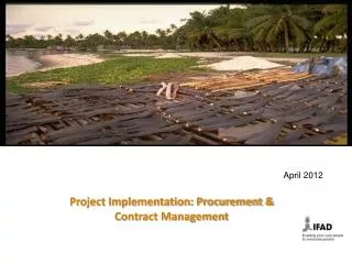 Project Implementation: Procurement &amp; Contract Management
