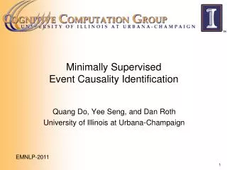 Minimally Supervised Event Causality Identification