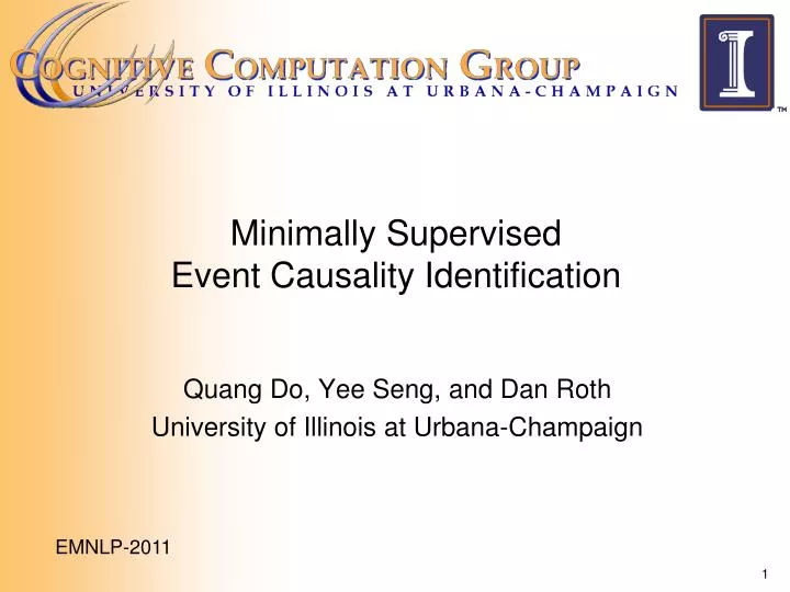 minimally supervised event causality identification