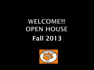 Welcome!!! Open HOUSE