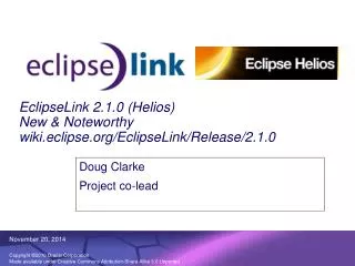 EclipseLink 2.1.0 (Helios) New &amp; Noteworthy wiki.eclipse/EclipseLink/Release/2.1.0