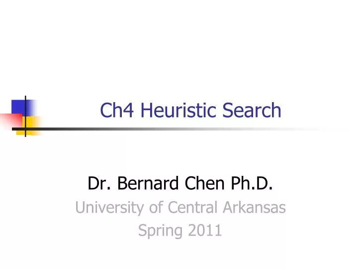 ch4 heuristic search