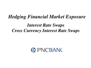 Hedging Financial Market Exposure Interest Rate Swaps Cross Currency Interest Rate Swaps