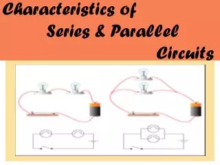 Characteristics of 		Series &amp; Parallel 							Circuits