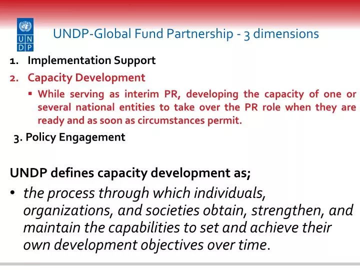 undp global fund partnership 3 dimensions
