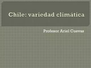 chile variedad clim tica