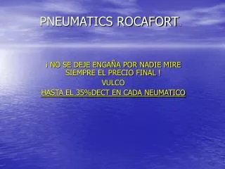 pneumatics rocafort
