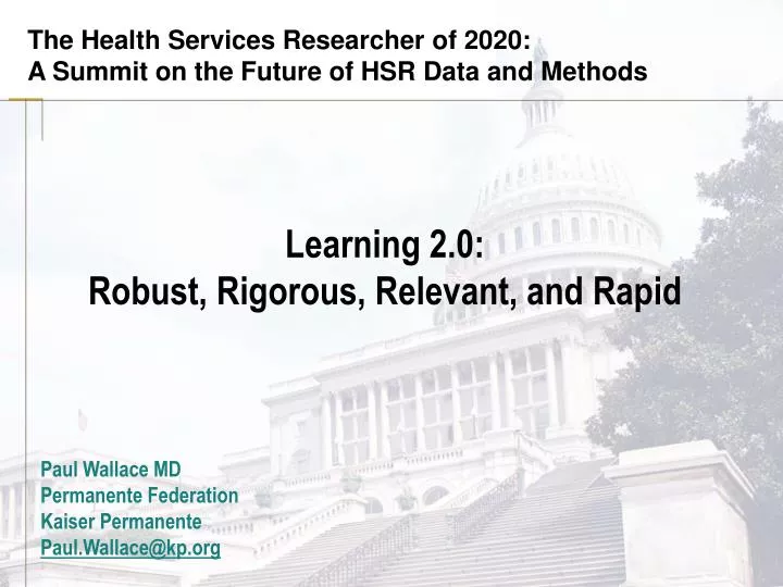 learning 2 0 robust rigorous relevant and rapid