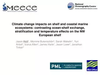 Climate impacts on shelf sea ecosystems
