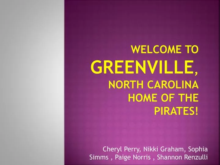welcome to greenville north carolina home of the pirates