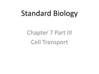 Standard Biology