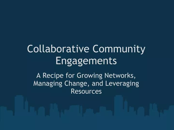collaborative community engagements