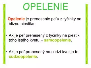 o pelenie