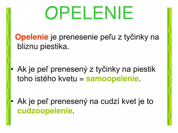 o pelenie