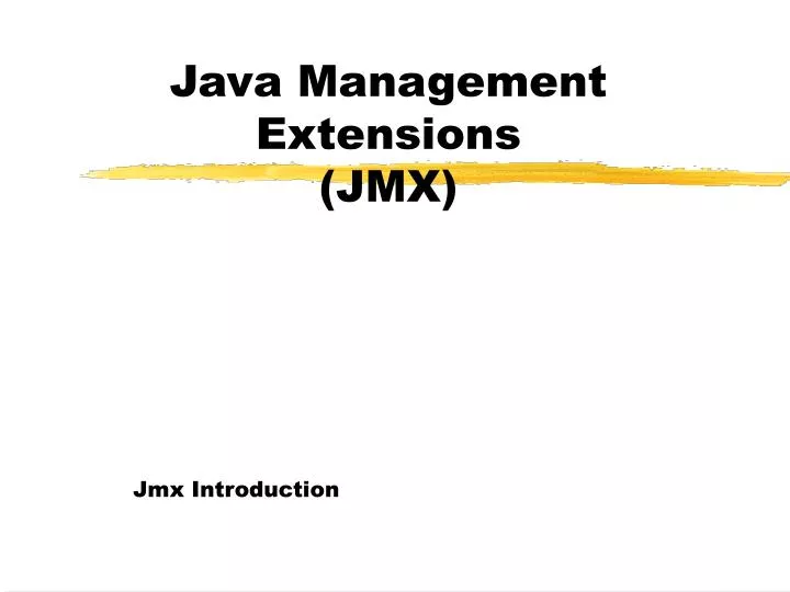 java management extensions jmx