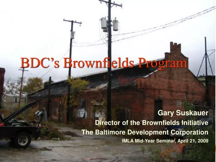bdc s brownfields program