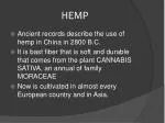 HEMP - slide 1