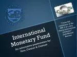 International Monetary Fund - slide 1