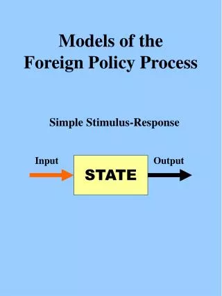 Models of the Foreign Policy Process