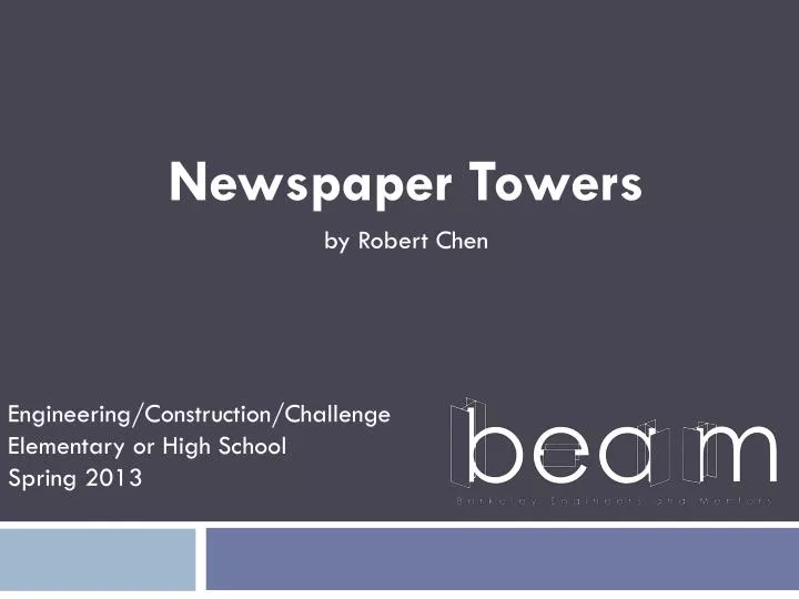 newspaper towers by robert chen