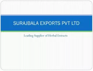 SURAJBALA EXPORTS PVT LTD