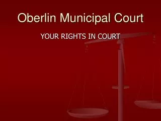 Oberlin Municipal Court