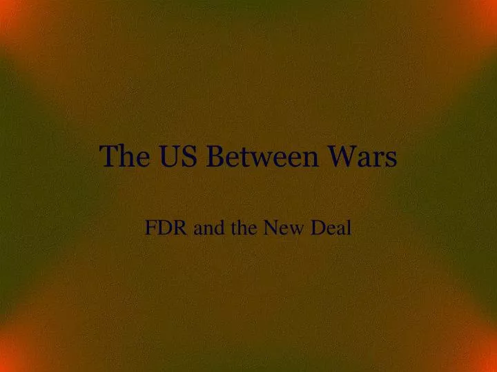 the us between wars