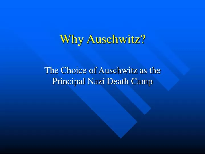 why auschwitz