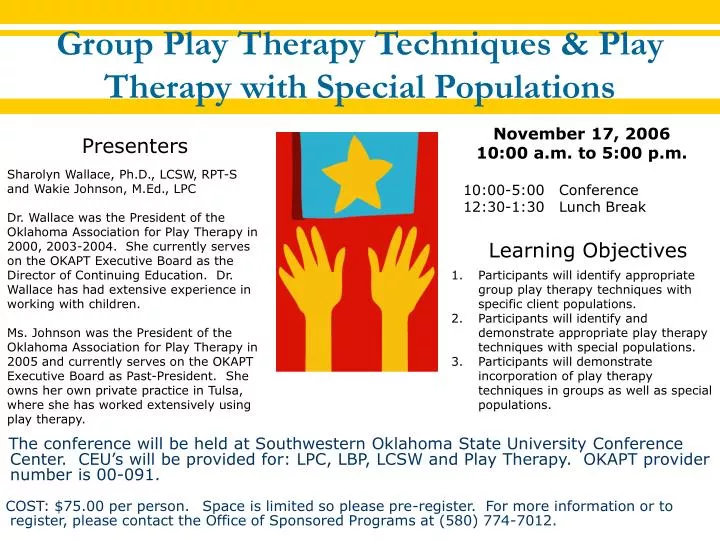 group play therapy techniques play therapy with special populations