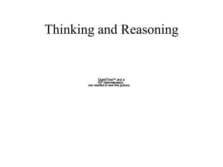 thinking and reasoning
