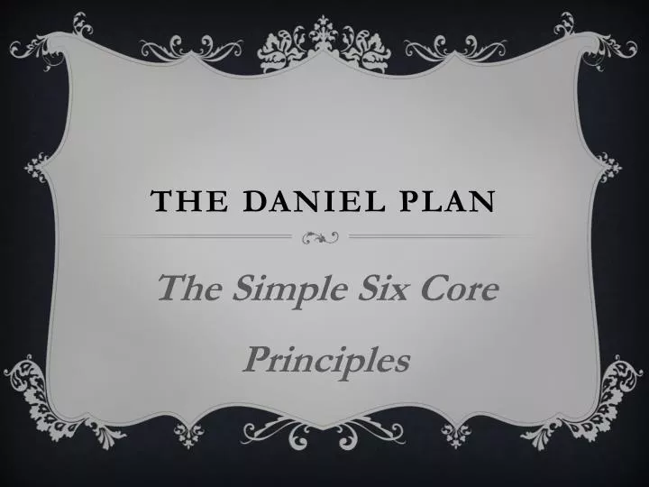 the daniel plan