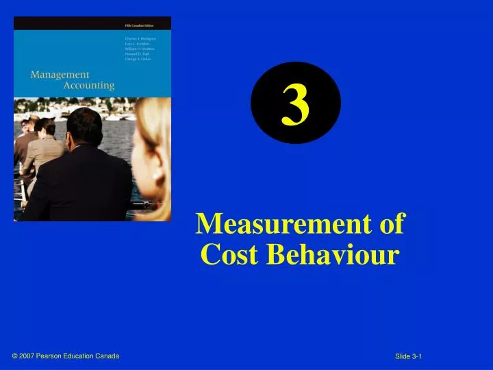 measurement of cost behaviour