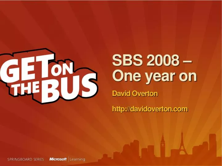 sbs 2008 one year on david overton http davidoverton com