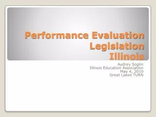 performance evaluation legislation illinois