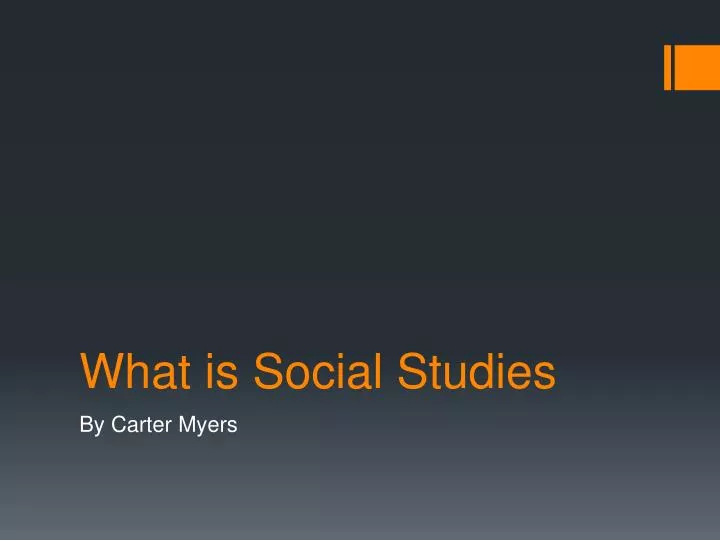 what is social studies