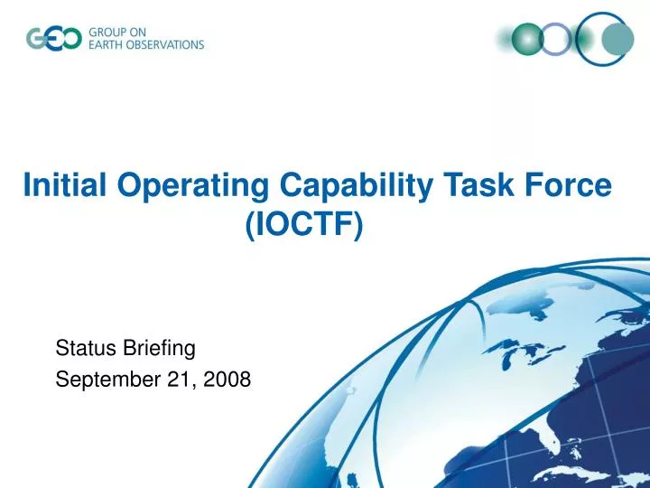 initial operating capability task force ioctf