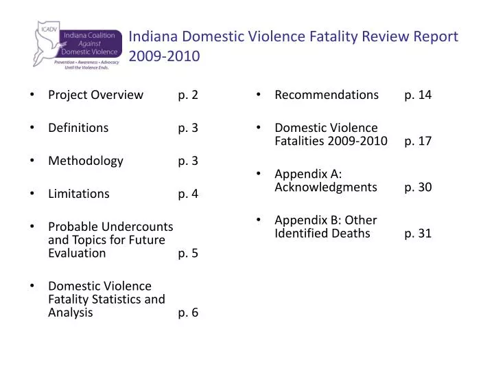 indiana domestic violence fatality review report 2009 2010