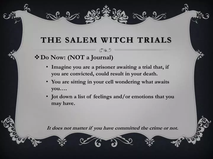 the salem witch trials