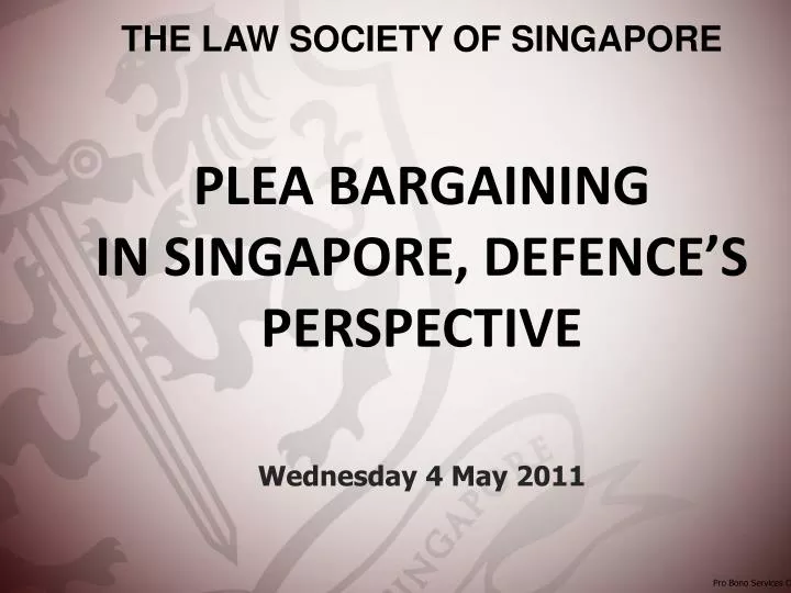 plea bargaining in singapore defence s perspective