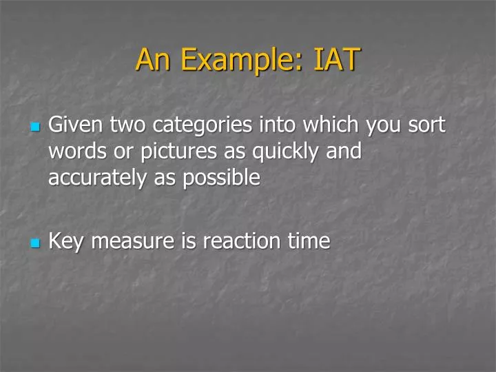 an example iat