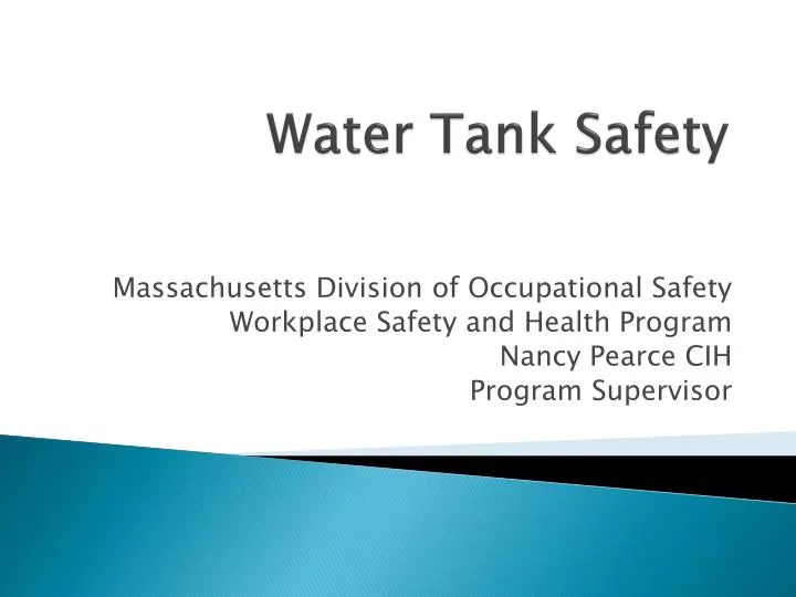 water tank safety