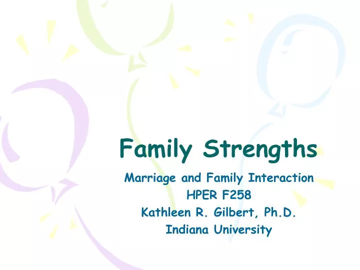 family strengths