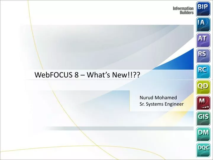 webfocus 8 what s new