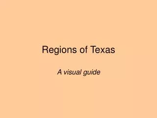 Regions of Texas