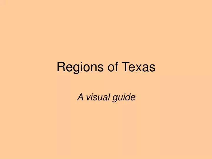 regions of texas